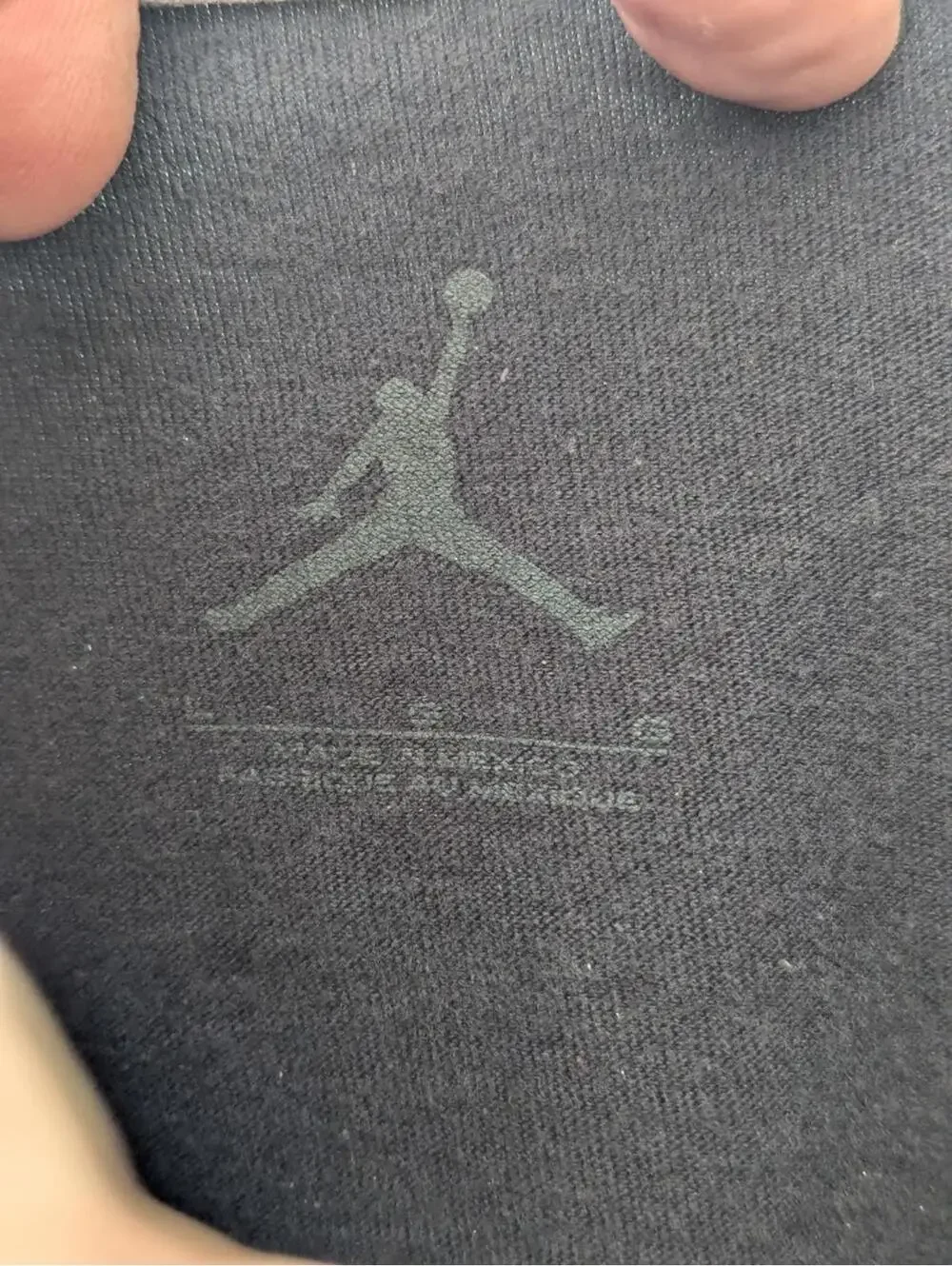 Vintage Michael Jordan Black Graphic Basketball T-Shirt Large Fade 20.5x27.5 Y2K